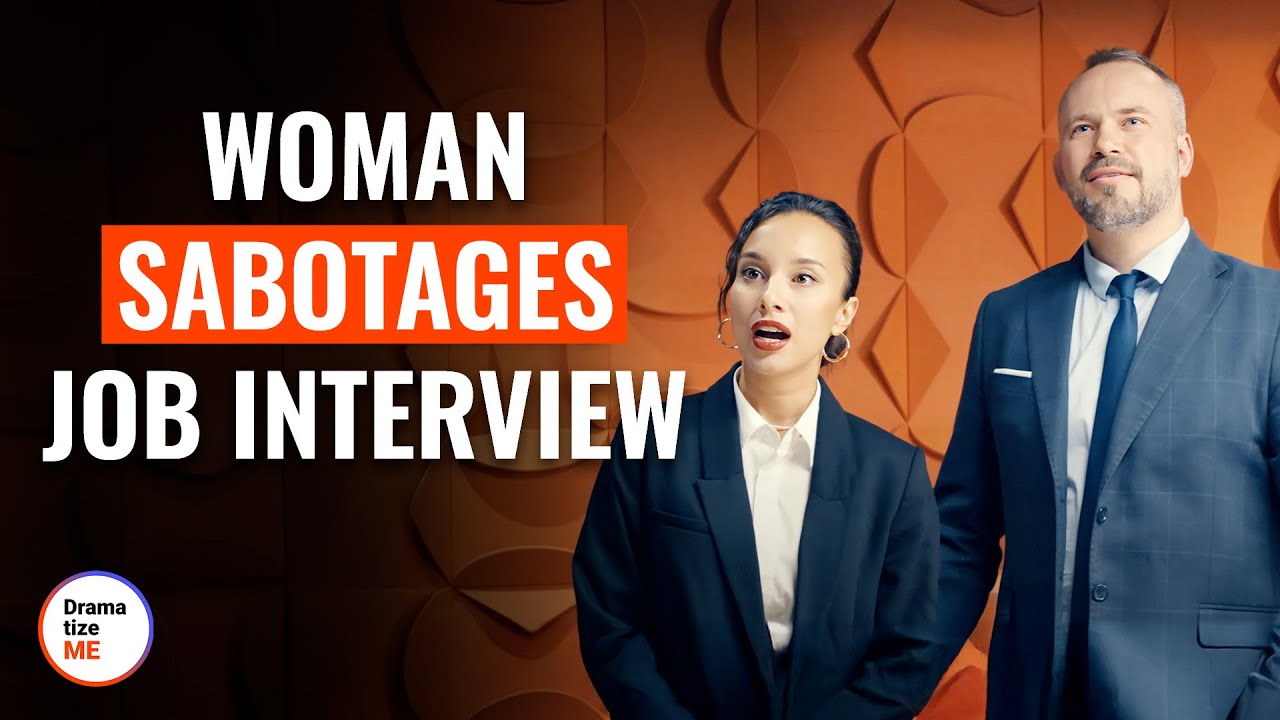 Woman Sabotages Job Interview To Beat Out Male Competitor | @DramatizeMe