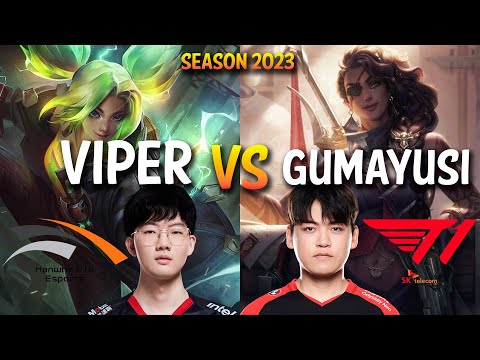 HLE Viper vs T1 Gumayusi - Viper ZERI vs SAMIRA ADC - KR Ranked