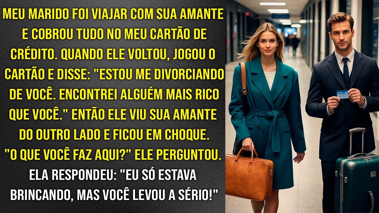 ELE SE DEU MUITO MAL! Meu marido viajou com a amante e cobrou tudo no meu cartão de crédito!