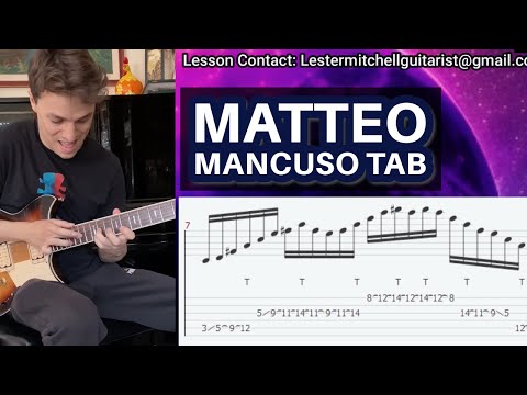 I Tried Tabbing Out This Matteo Mancuso Guitar Lick
