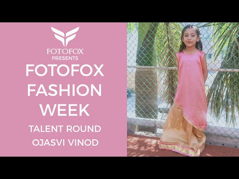 Ojasvi Vinod | Talent Round | Fotofox Fashion Week | Fotofox Top Kids 2020 | Tamil Nadu