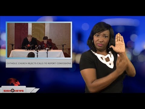 Catholic Church rejects calls to report confessions (ASL - 8.31.18)