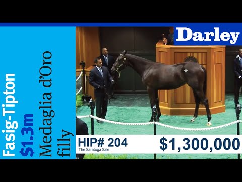 Medaglia d'Oro filly brings $1.3M at Saratoga!