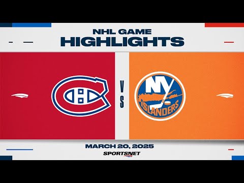 NHL Highlights | Canadiens vs. Islanders - March 20, 2025