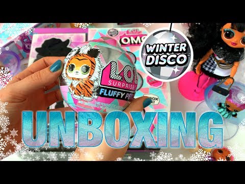 Unboxing L.O.L SURPRISE! Fluffy Pets Winter Disco series blind boxes.