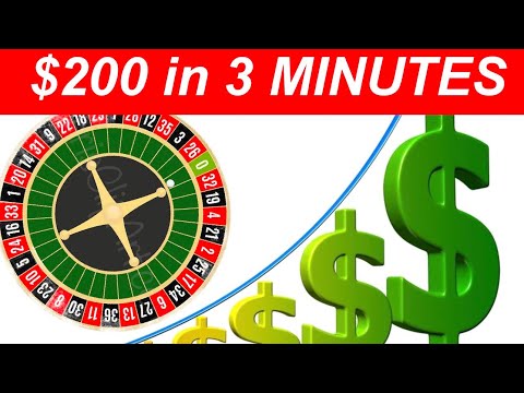 BEST ROULETTE STRATEGY EVER | $200 in 3 MINUTES SPLITS and FOUR CORNERS