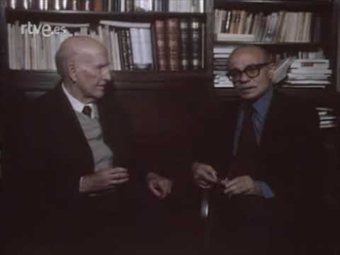 Vicente Aleixandre con Ernesto Sábato en Velintonia (noviembre de 1977)