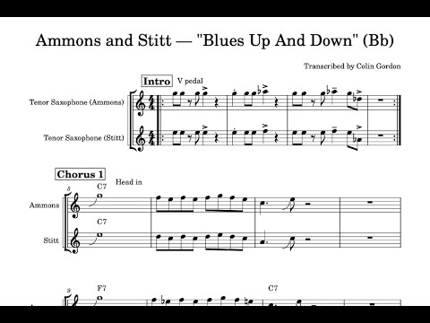 Stitt and Ammons — "Blues Up And Down" (1961) [complete track]