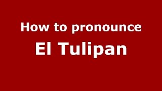 How to pronounce El Tulipan