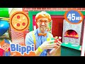 Learn To Make Pizza With Blippi At Billy Beez Indoor Playground Educational Videos For Toddlers