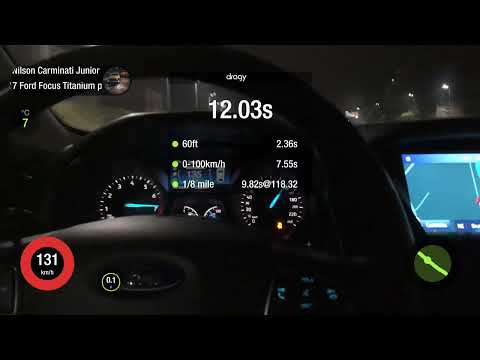 Ford focus 2.0 Powershift 2017 teste 0-100