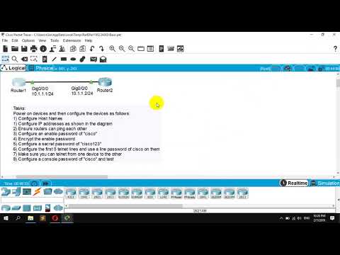 Basic Cisco Configuration Lab #8 Secret Password