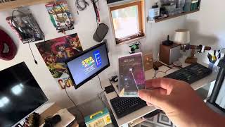 ZX Spectrum Star Warrior gameplay, playing in original hardware.