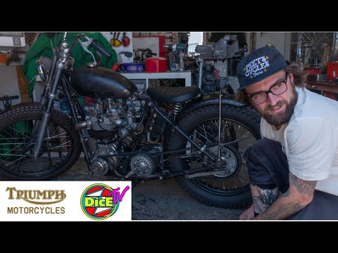 Triumph Chopper blast to Brixton Skatepark #DicEtv
