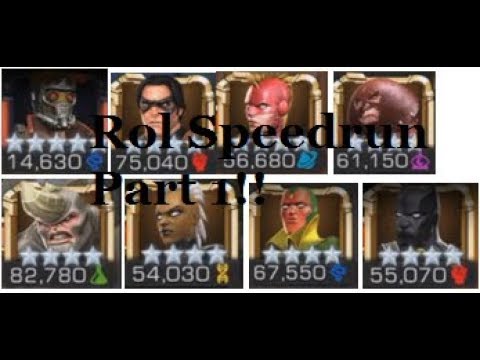 Realm of Legends Speedrun with 5* Rank5/65 Star Lord#1- Marvel Contest Of Champions