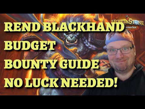 How to beat Rend Blackhand on a BUDGET! (Hearthstone Mercenaries bounty guide)