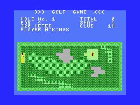 Golf Game (1983, MSX, ASCII Corporation)