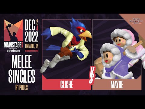 cliché (Falco) vs Maybe (Ice Climbers) - Melee Singles Pools Losers Quarter-Final  - Mainstage 2022