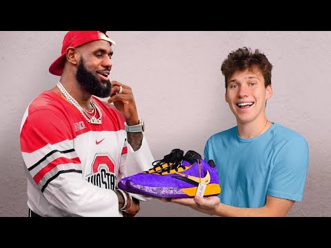 I Surprised LeBron James with Custom Shoes
