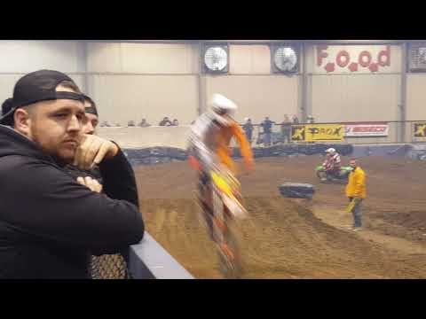 Nick Wright crash at summit indoors mx