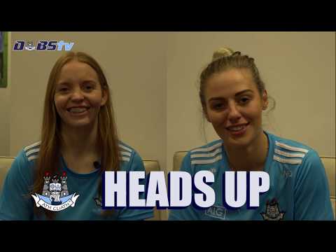 Dublin Ladies stars Ciara Trant & Nicole Owens play Dubs TV's Heads Up- Part 1