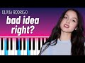 bad idea right (EASY PIANO TUTORIAL) - Olivia Rodgrigo