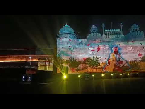 Celebration of Gurpurab of Guru Tegh Bahadurji 400 yrs at Red Fort #redfort #gurpurab