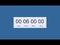 6 Hour - TIMER & ALARM - 1080p - COUNTDOWN; ===== #6hour; #6hourtimer; #countdown;