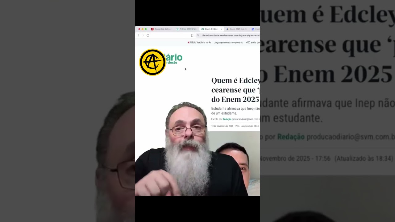 ENEM VAZOU: VÁRIAS QUESTÕES foram ABORDADAS em LIVE 5 dias ANTES da PROVA por INCOMPETÊNCIA do INEP