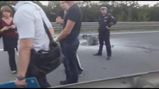 Первые кадры с места смертельной аварии с участием известной во Владивостоке девушки-байкера