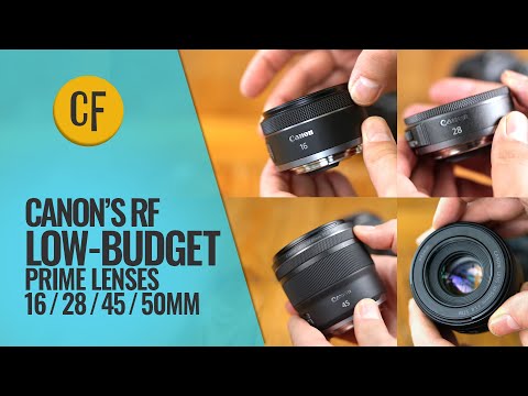 Which one's for you? Canon's RF low-budget prime lenses