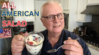 How to Make a Red White and Blueberry Cheesecake Salad for July 4th!