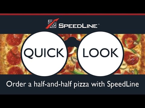 Quick Look: Order a half-and-half pizza using SpeedLine POS