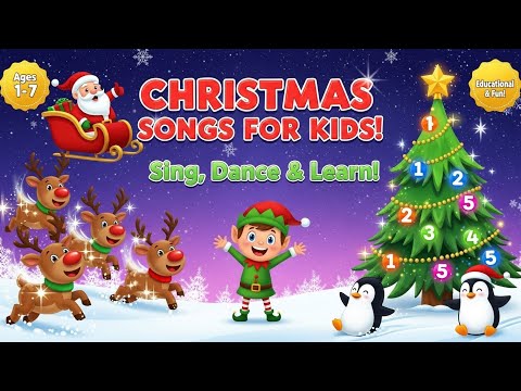 Christmas Songs for Kids | Fun Holiday Songs for Toddlers & Preschoolers Ages 1-7