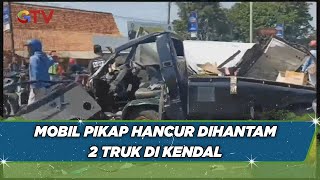 Download lagu Hendak Putar Arah, Mobil Pikap Dihantam truk Boks dan Truk Lain - BIP 06/08 mp3