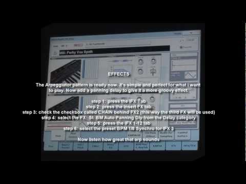Korg Kronos Tutorial: 01 KARMA Arpeggiators