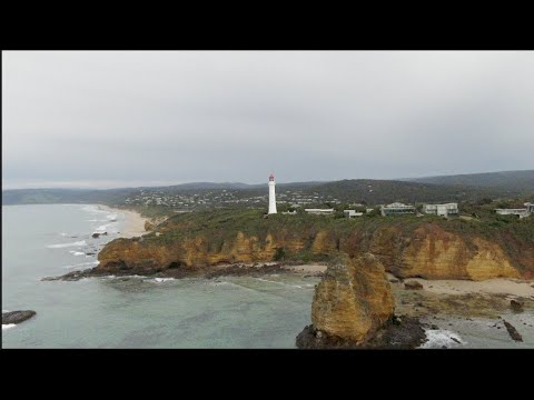 Cinematic 4K film DJI Mavic to Arieys inlet split point Lighthouse