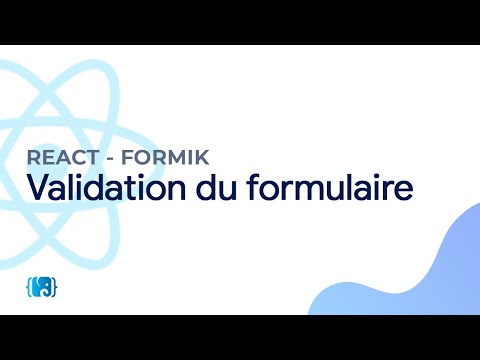 React Formik 5 Validation du formulaire
