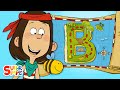 Buried Treasure On B Island Captain Seasalt And The ABC Pirates Cartoons For Kids