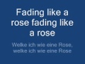 fading like a flower - roxette [lyrics + übersetzung]