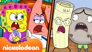 SpongeBob + Rock Paper Scissors BIGGEST Arguments For 33 Minutes! 💥 | Nicktoons