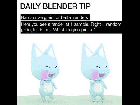 Daily Blender Tip #32 - Randomize Grain