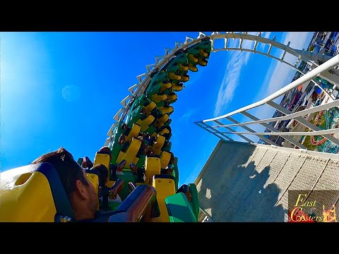 Back row point of view footage of Sea Serpent