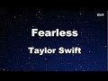 Fearless - Taylor Swift Karaoke【No Guide Melody】