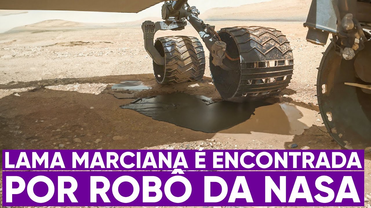 Robô encontra lama na superfície de Marte