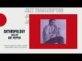 Anthropology by Art Pepper Jazz Guitar Transcription