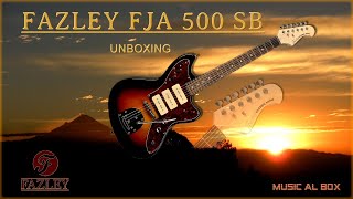Video thumbnail for Fazley FJA500SB Unboxing #jazzmaster #budgetguitar by Music AL Box