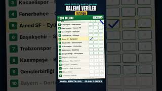 Spor Toto 12. Hafta Tahminleri | Kalemi Veriler Tutuyor #shorts