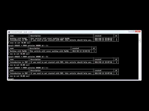 MySQL The WHERE Clause