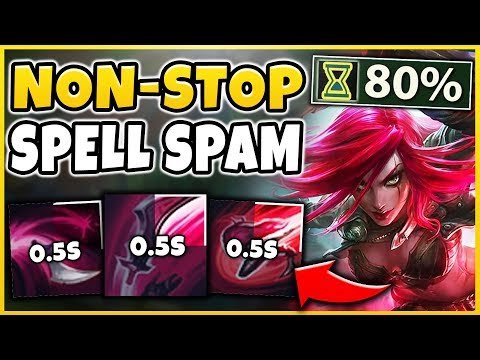 100% CDR KATARINA *FACE-ROLL TO VICTORY* THIS BROKE MY KEYBOARD (URF KATARINA) - League of Legends